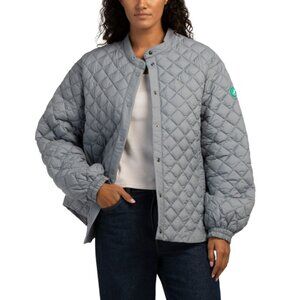 SAVE THE DUCK Grey Diamond Quilted Jacket